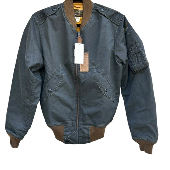 Ralph Lauren Double RL Other - NWT RRL Ralph Lauren Double RL Jasper Flight Jacket Mens XS Blue Full Zip 690.00